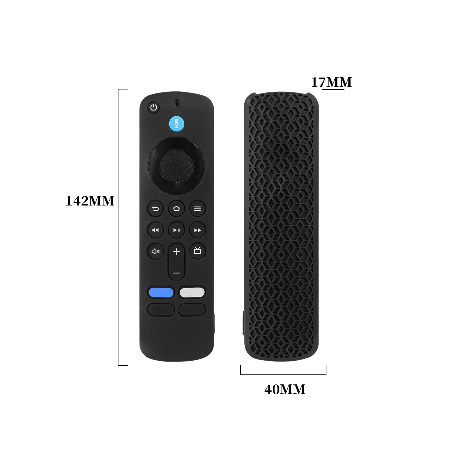 Silicone Case Protective Cover Skin for 2024 Fire TV Stick 4K (2nd Gen) Remote Control Smart TV Shockproof Cover Sleeve