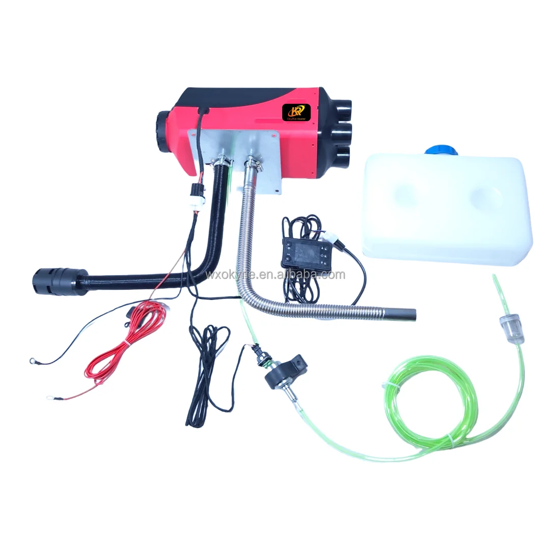 Okyrie High Quality 2kw 5kw 8kw Parking Heater Kits Remote Control Low Noise 12v 24v Dc Universal Diesel Heater New view 3
