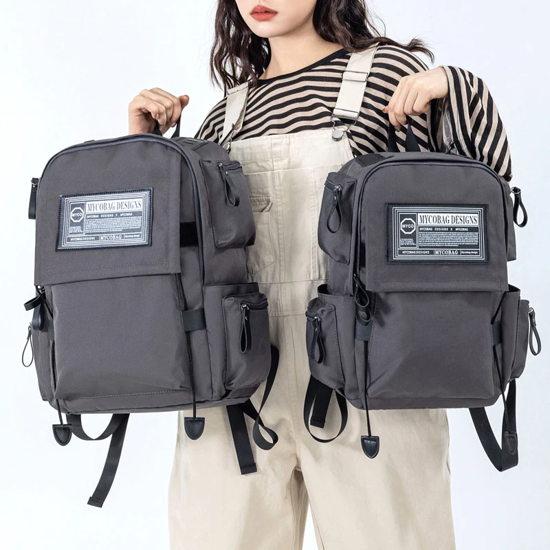 

Unisex Multi-pocket Fashionable Backpack Breathable Comfortable Back System Suit for Trolley Case Short Trip Shoulders Bag