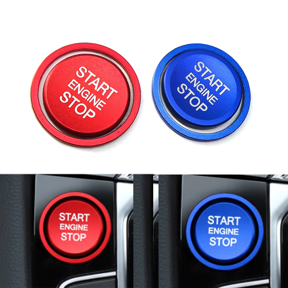 Car Engine Start Stop Button Ring Ignition Cover Trim For VW Golf 7 MK7 VII GTI R Jetta CC Arteon Passat B8 Touareg T-roc Tiguan