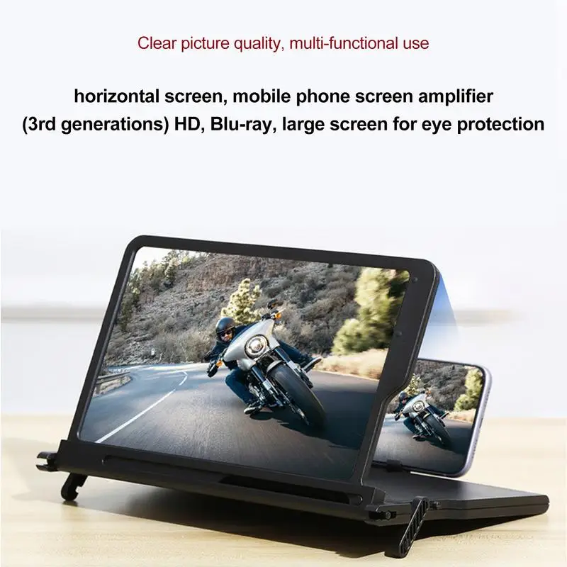 12 Inch Mobile Screen Magnifier Bracket Cellphone Movie Display Amplifier Holder Bracket Mobile Phone Screen Desktop Tool