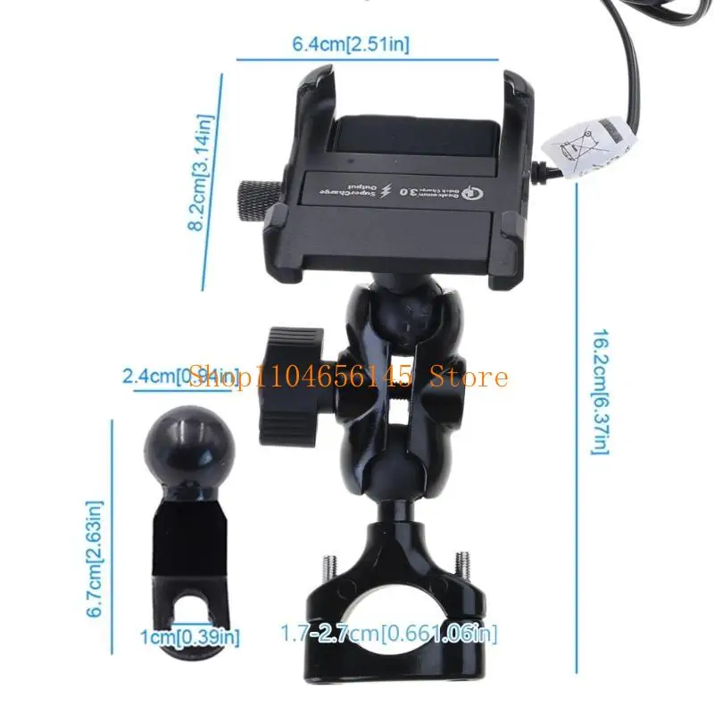 

5ASD Universal Motorcycle Phone Mount для телефона 4,3-6,7 дюйма