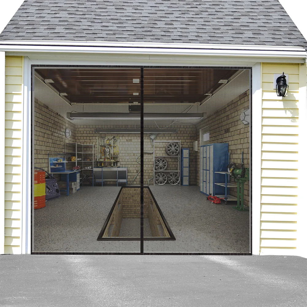 

Seamless Garage Door Curtain Mosquito Net Anti Fly Insect Screen Summer Supplies
