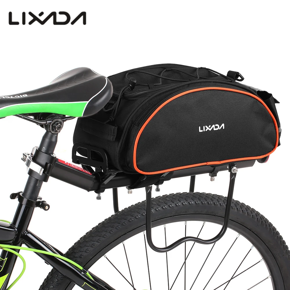 

Lixada Bike Bag 13L Multifunctional Bicycle Rear Seat Bag Outdoor Trunk Bag Handbag Rear Bike Panniers Mountain ciclismo