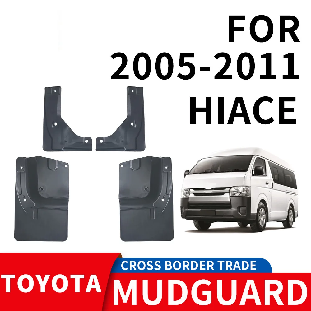 For 2005-2018 TOYOTA HAICE Car tire mudguard,Mudflaps Front Rear Flares Splash Guards Cover Car Accessoie