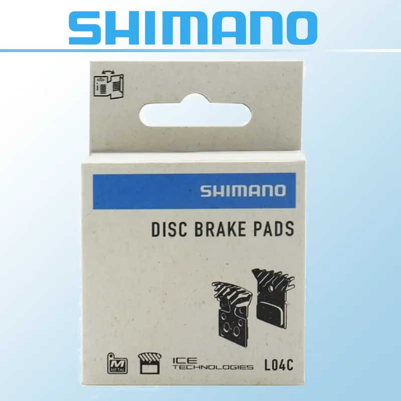 SHIMANO L04C Metal Disc Brake Pad with Fin for Road MTB Bike for Deore XT SLX M8100 M7100 R8050 R7100 Bicycle Parts