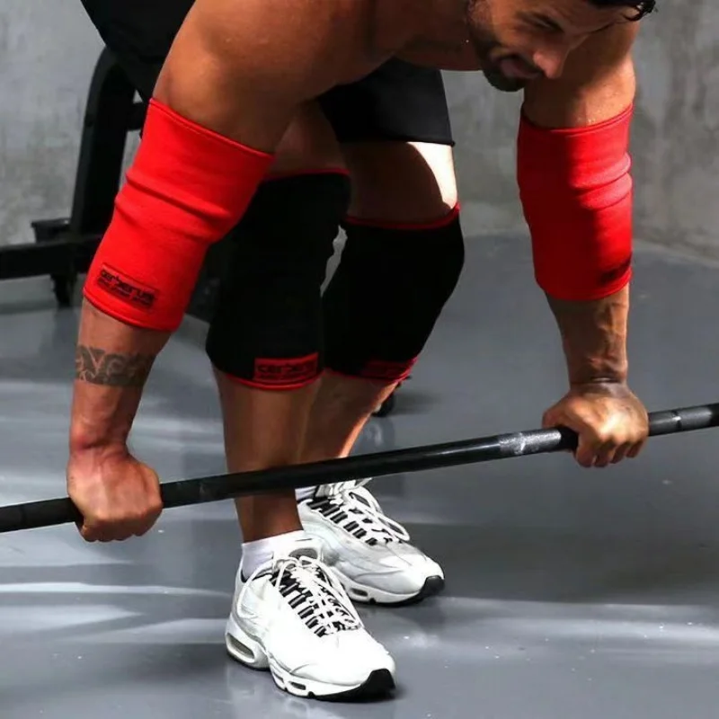 Strength Weightlifting Elbow Sleeves Squat Knee Sleeves for Weight Lifting Bodybuilding Profession Deadlift Elbow & Knee Sleeves