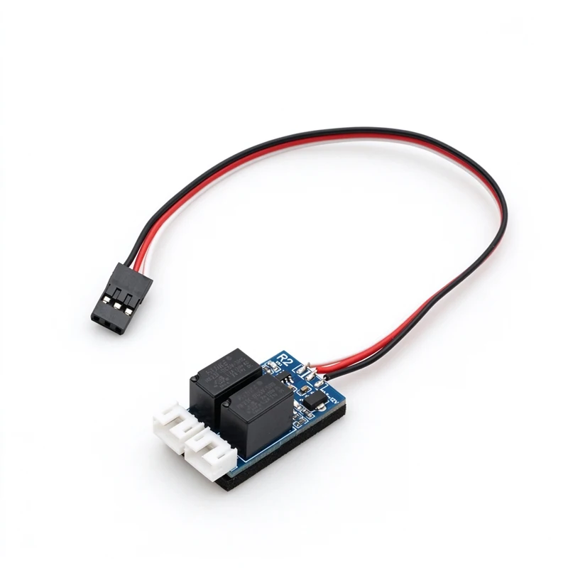 6-12V 2A Zweiwege-Elektronikschalter 1CH Relaismodul Ein-/Ausschalt-Fernbedienung 30x18x16mm Mini-Größe für RC-Modellflugzeug-Servo