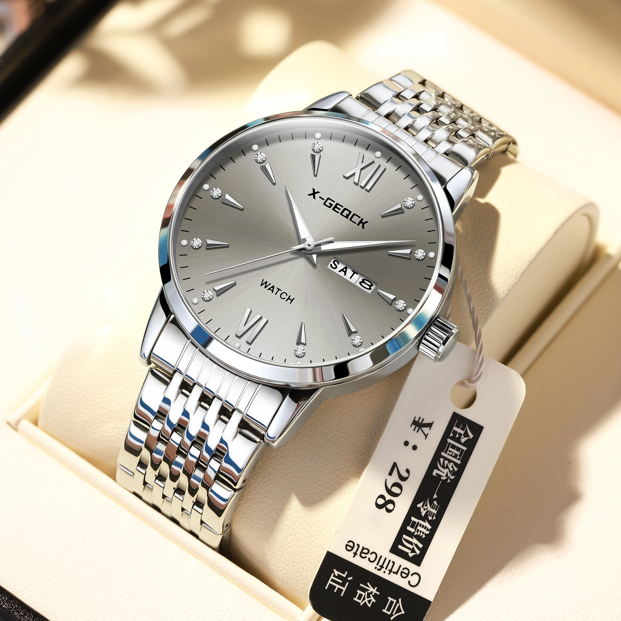 

Новые мужские часы, светящиеся водонепроницаемые часы с двойным календарем, модные трендовые часы, деловые мужские наручные часы, кварцевые мужские часы