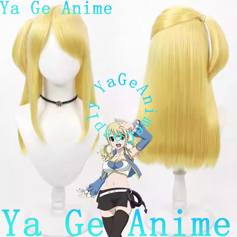 

Ya Ge аниме-магазин Fairy Tail Люси Хартфилия косплей парик аниме игры Хэллоуин карнавал вечерние синтетические термостойкие волосы