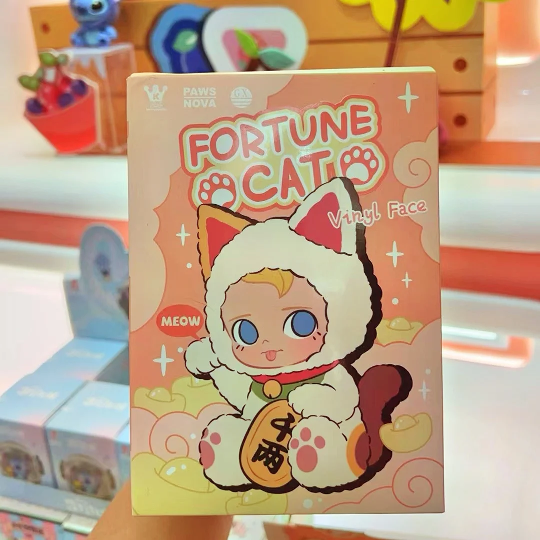 Genuine Sensen Fortune Cat Series Vinyl Face Doll Blind Box Decorative Collection Pendant Doll Mystery Box Toy Christmas Gift