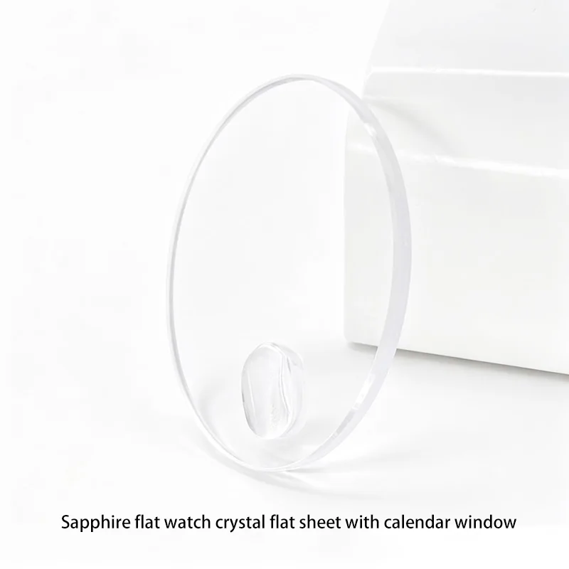 For Sapphire Flat Watch Crysta Glass Sheet Type Calendar Window Dial Diameter 18–29.5mm Thickness 1m Glasses Replacement Parts