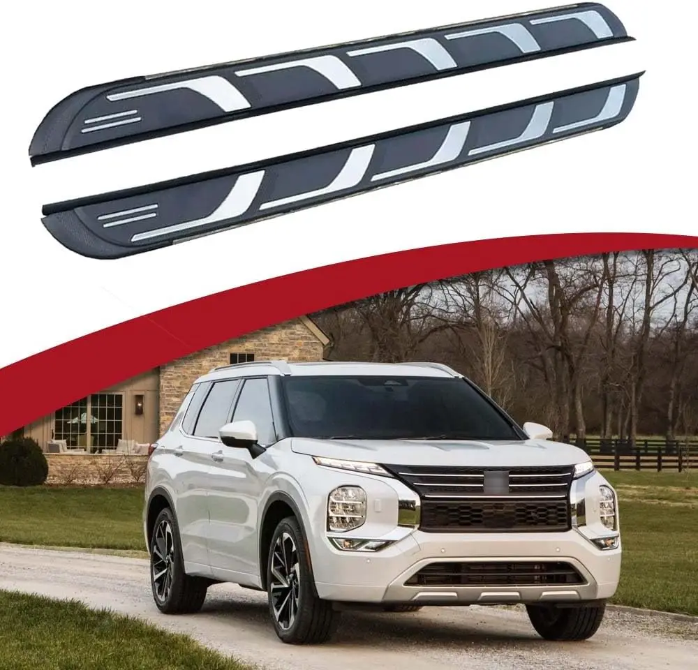 

Фиксированная подножка, боковая подножка, подходит для Mitsubishi Outlander 2022 2023 2024 2025, аксессуары для Nerf Bars, 1 пара с кронштейнами