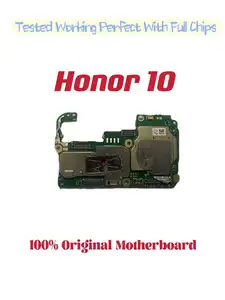 Bilashmart Original Unlocked Main Board Honor 10  Mainboard Motherboard with Chips Circuits Flex Cable