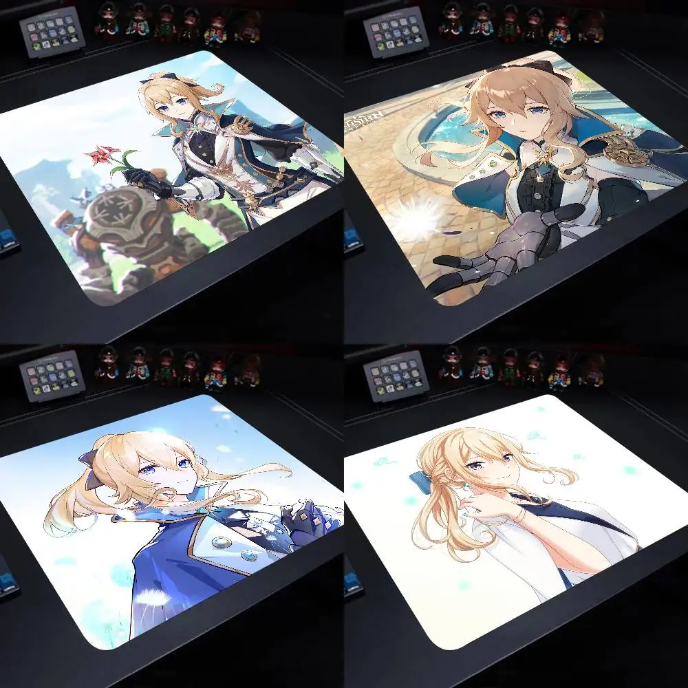 Jean Gunnhildr Genshin Impact Small Mouse Pad Gaming Laptop Mousepad Gamer Carpet Keyboard Mat Desk Protector
