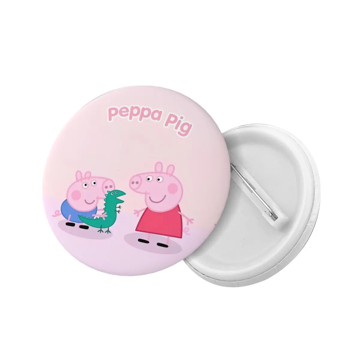 Kawaii Peppa Pig Gift Pin Badges For Kids Adults Button Badge Pin Back on Backpack Bag Shirt