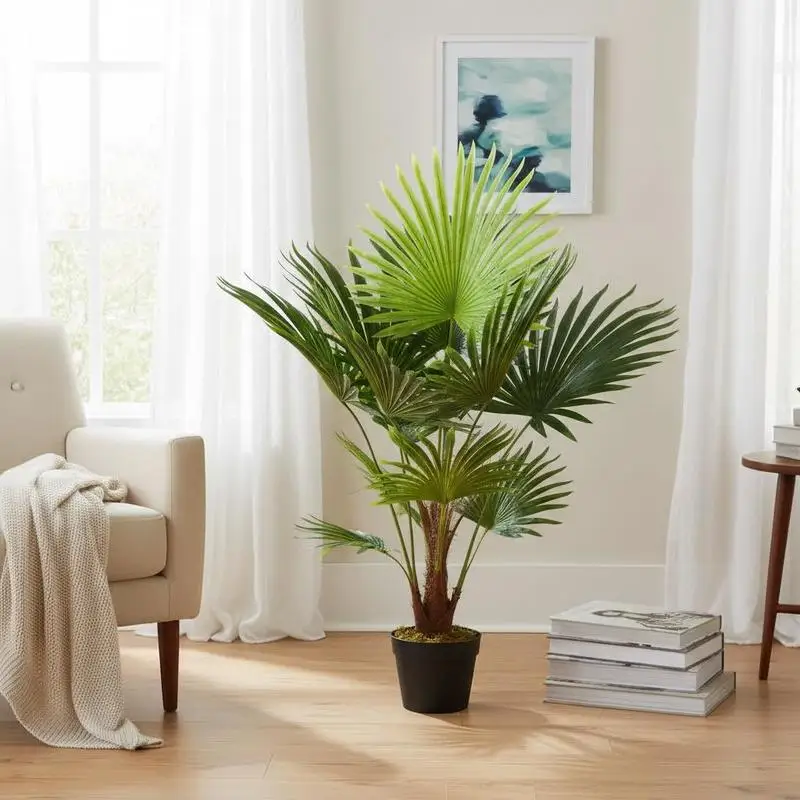 Planta Artificial De Palma Con Maceta Verde De 70 Cm — -75%, 156.9€ Coupon, from 49.89€ – 75% descuento – €49.89