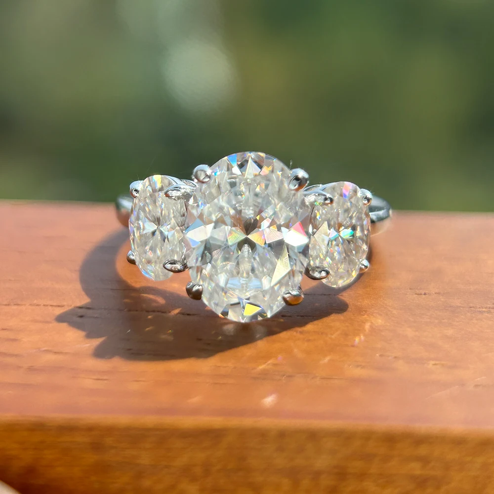 Обручальное кольцо с овальным  – обзор и цена Moissanite Engagement Ring 1 Carat