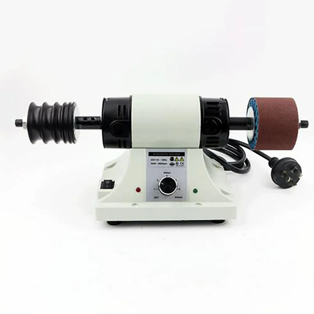 Pulidor de bordes de cuero de 220V, máquina pulidora, bricolaje, artesanía de cuero, Mini herramienta de lijado de escritorio, 0-8000RPM ajustable