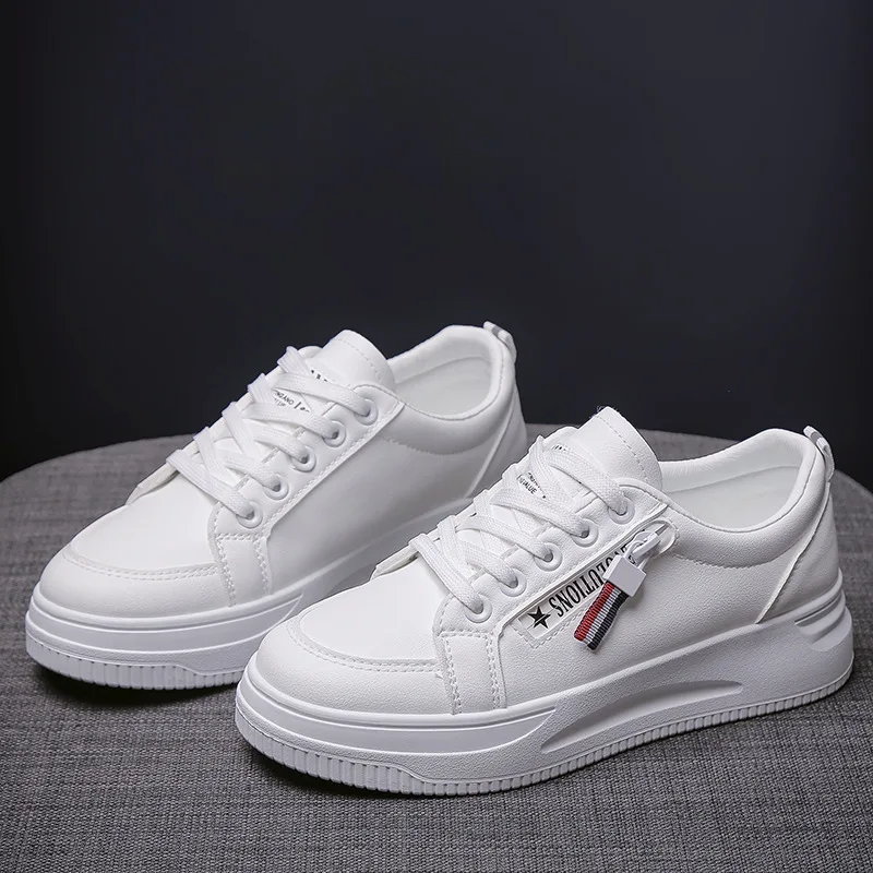 

2024 New Trainers Shoes for Women Spring Thick Soled Decoration Luxury Shoes Ladies Lace-up Platform Casual Sneakers for Women