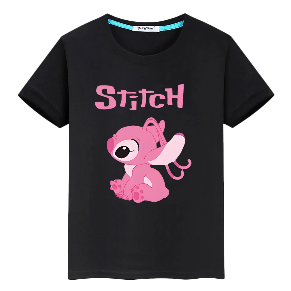 女性のためのディズニープリントTシャツ,綿100% の服,短いアニメのトップス,女の子のための毎日の贈り物,ステッチ,ステッチ,y2k