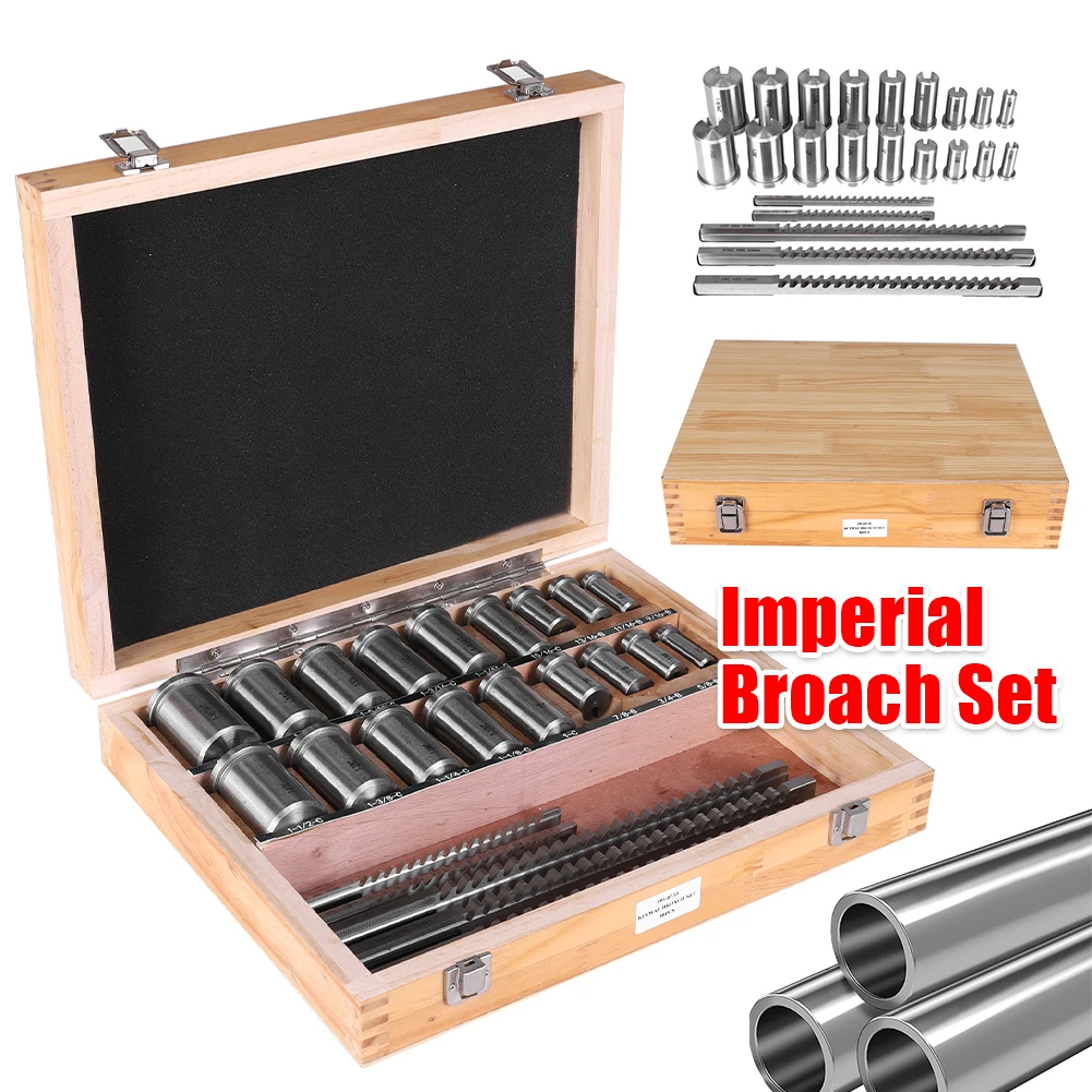 Kit broccia per chiavetta Set di spessori per boccole collare con 5 brocce 18 boccole 7 spessori 30 pezzi per la lavorazione dei metalli e la produzione