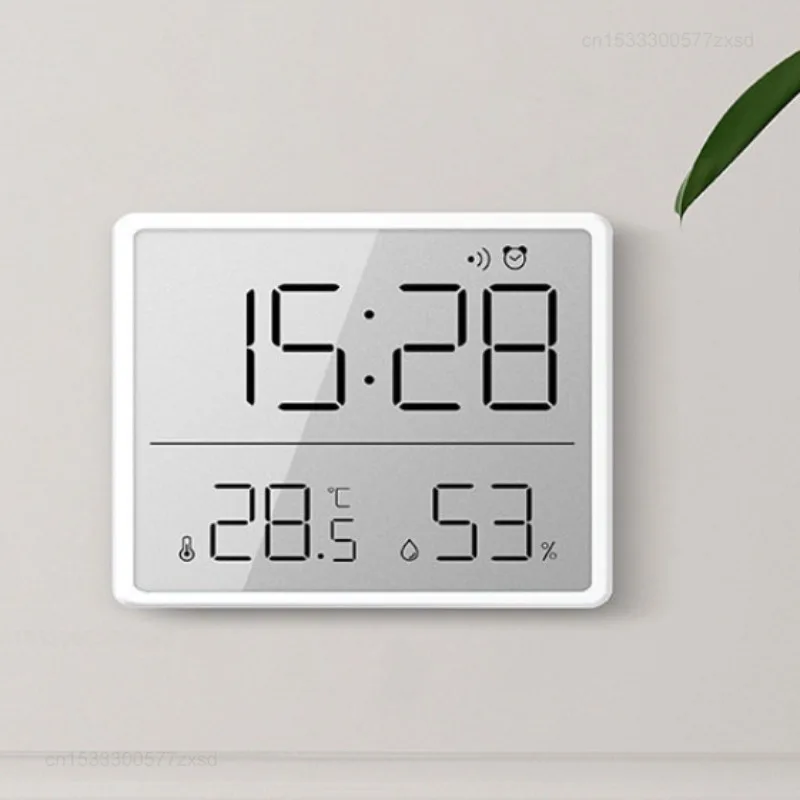 Imagem -04 - Xiaomi-termômetro Multifuncional e Higrômetro Monitor Eletrônico Automático de Temperatura e Umidade Relógio Doméstico