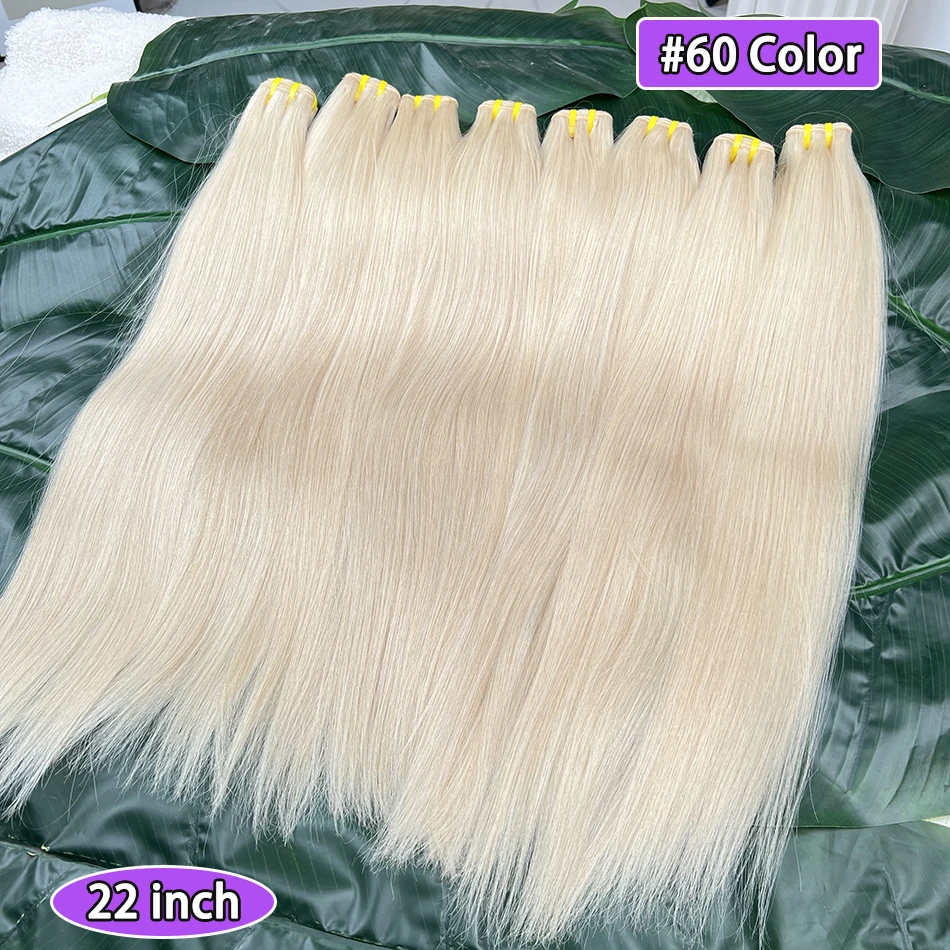 

# Наборы из 60 цветных пучков 100% натуральных человеческих волос, прямые, с двойной прокладкой, 100 г/пучок, вьетнамские необработанные натуральные волосы для наращивания, 1, 2, 3, 4 шт.