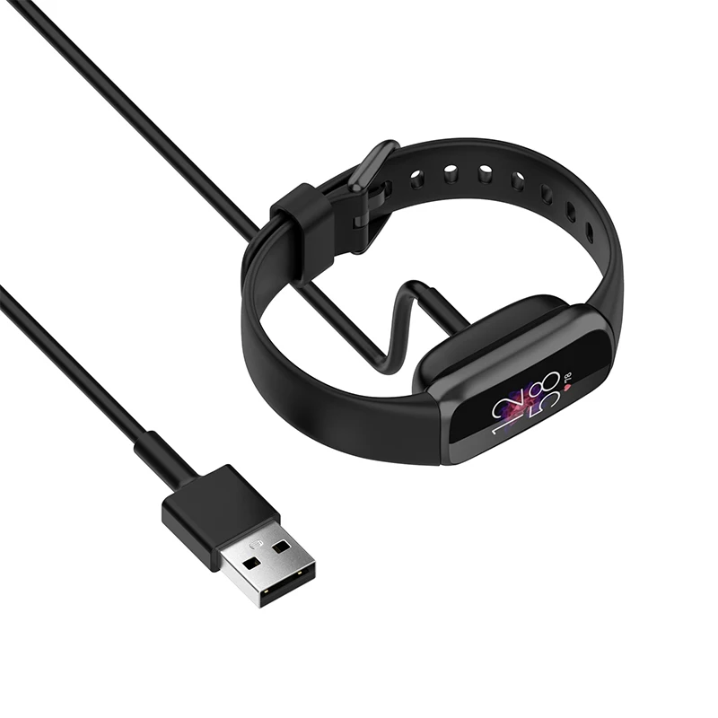 100cm USB Charging Cable Magnetic Watch Charger for Fitbit Luxe / Luxe Special Edition  / Charge 5 / Charge 6