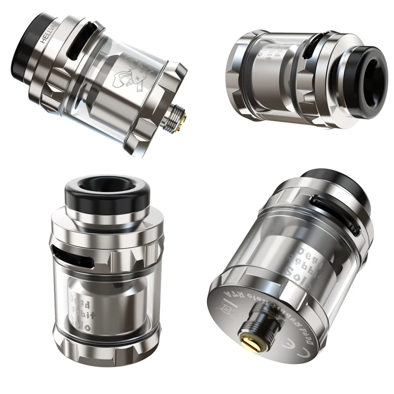 Nuovo hellpape Dead Rabbit Solo RTA Tank 24mm 2/4ml Postless Deck Single Coil atomizzatore di sigarette elettroniche fai da te VS Zeus RTA