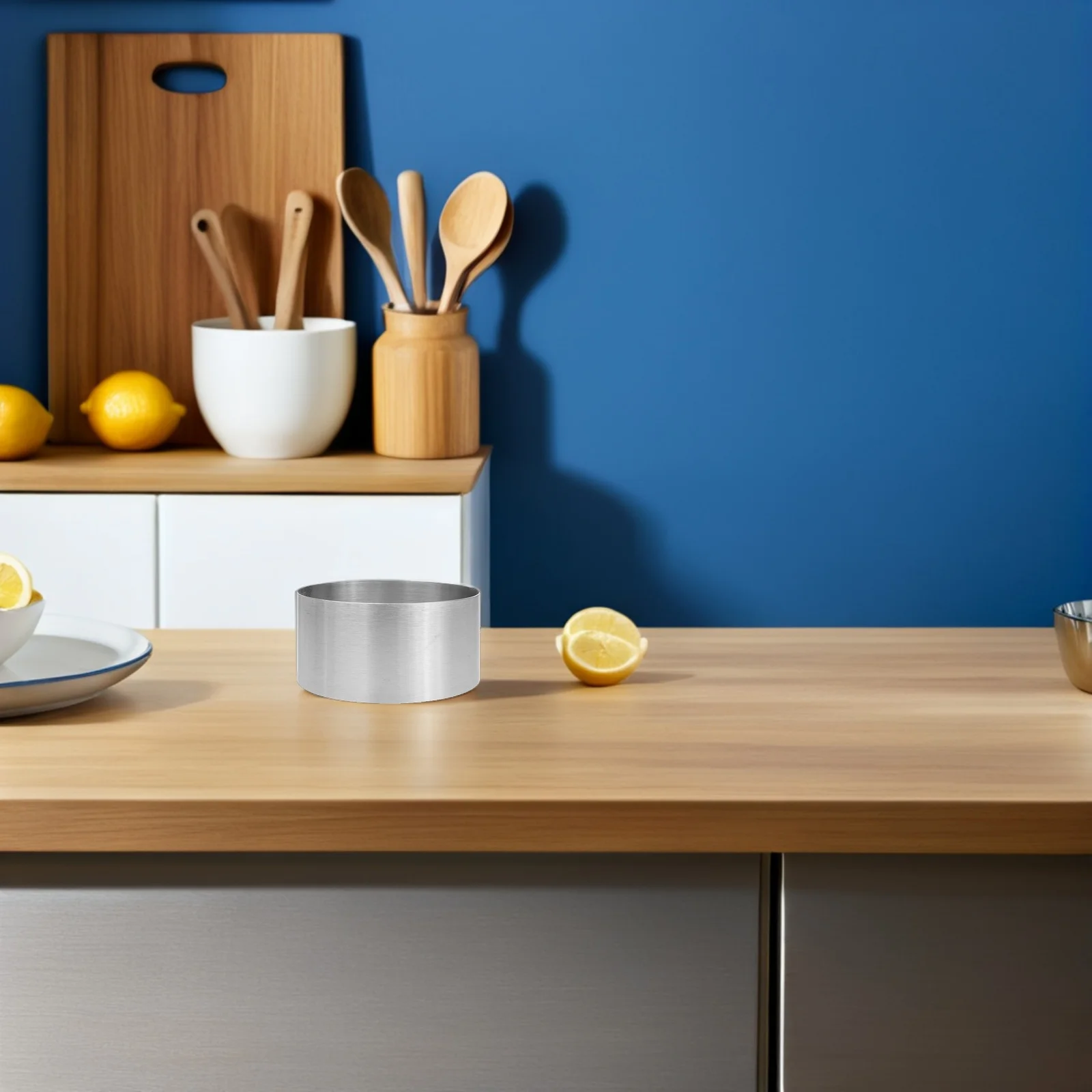 

4Pcs Cake Collar Baking Mold Stainless Steel Cake Rings Mousse Ring for Dessert Decorating Baking Tool Frost Form for Cakes