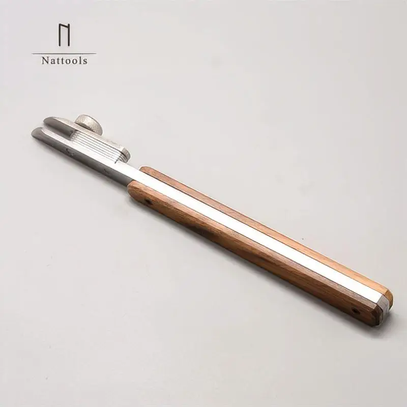 

Nattools Leather Edge Line Pen Wood Handle Edge Creaser Marking Tool for DIY Leathercraft