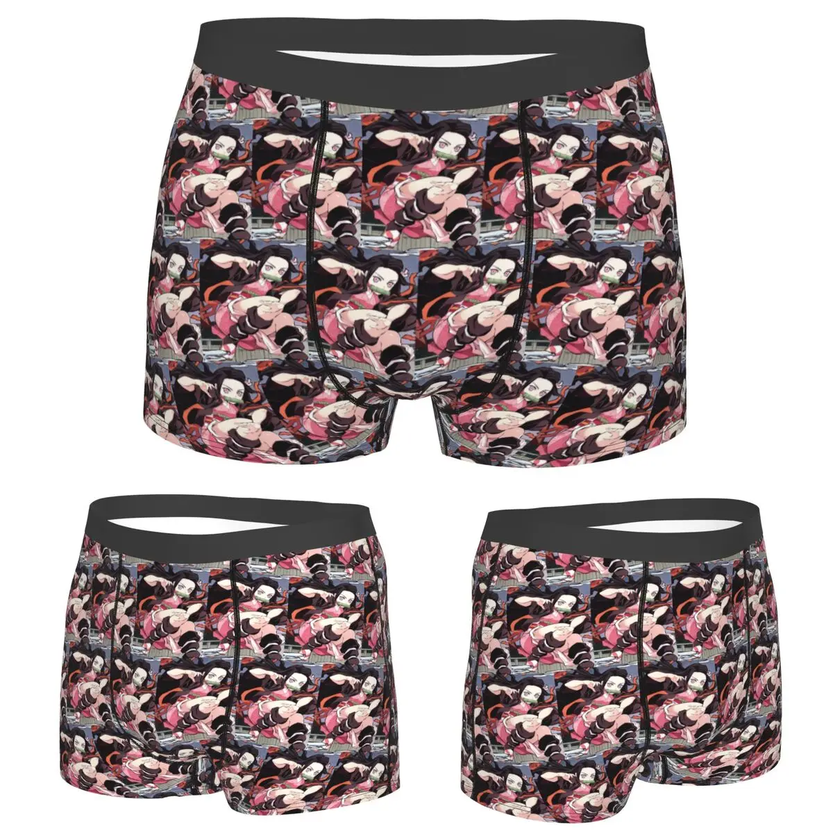 

Boxer Underpants Shorts Kimetsu No Yaiba Demon Slayer Panties Male Ventilate Underwear for Homme Man Boyfriend Gifts