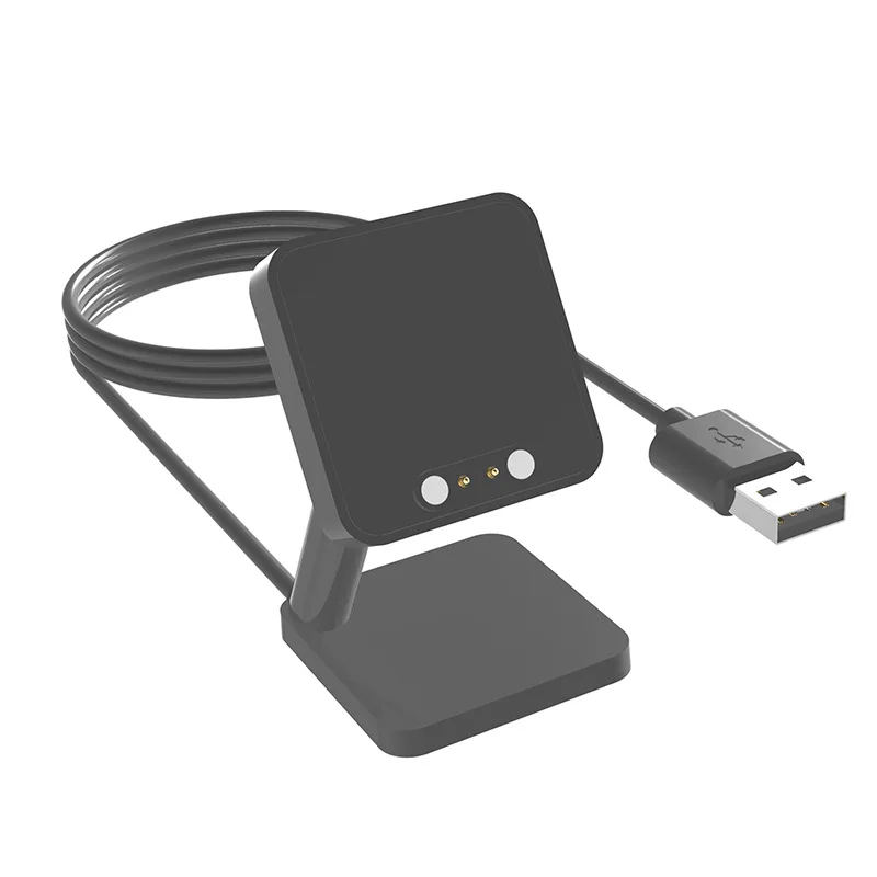데스크탑 스탠드 충전기 USB 충전 케이블 도크 스테이션 거치대, Haylou RT2 LS10/RT LS05S/Solar LS05 스마트 워치 충전 코드