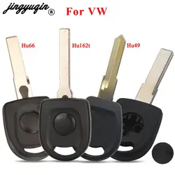 jingyuqin Transponder Car Remote Key Shell Case Dla VW Polo Golf SEAT Ibiza Leon SKODA Octavia HU66 HU162t Blade Replacement