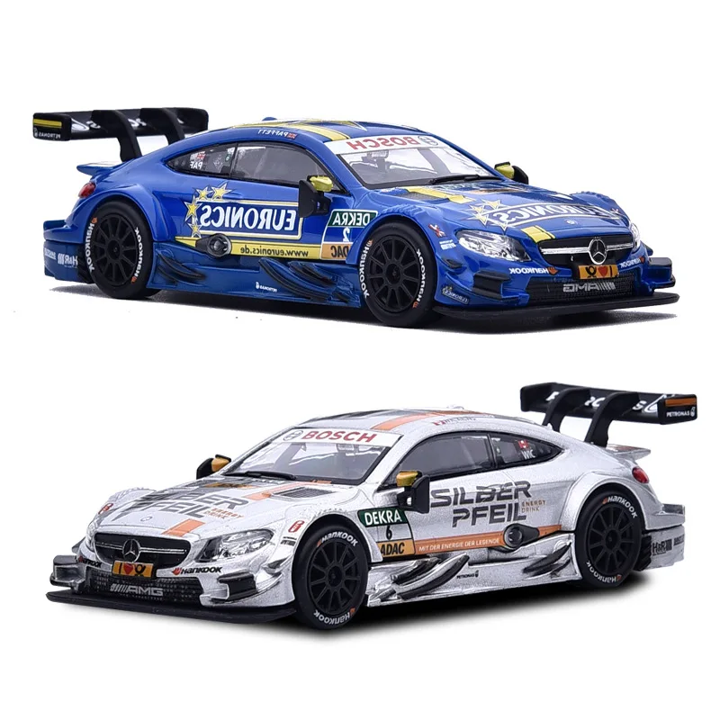 1:43 BEZN AMG C63 DTM Racing Team Painting Replica Collections Simulation Toy Vehicles Model Alloy Pull Back Toy A58