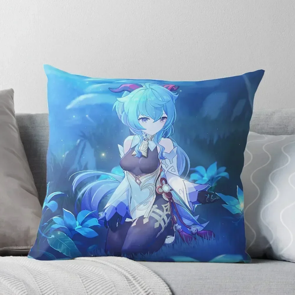 

Ganyu Throw Pillow Christmas Pillow christmas pillow case Christmas Covers Decor