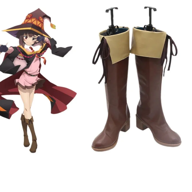 Anime game "Magic Girl Megumin" - Aqua boots for water theme cosplay, suitable for Halloween and Christmas parties