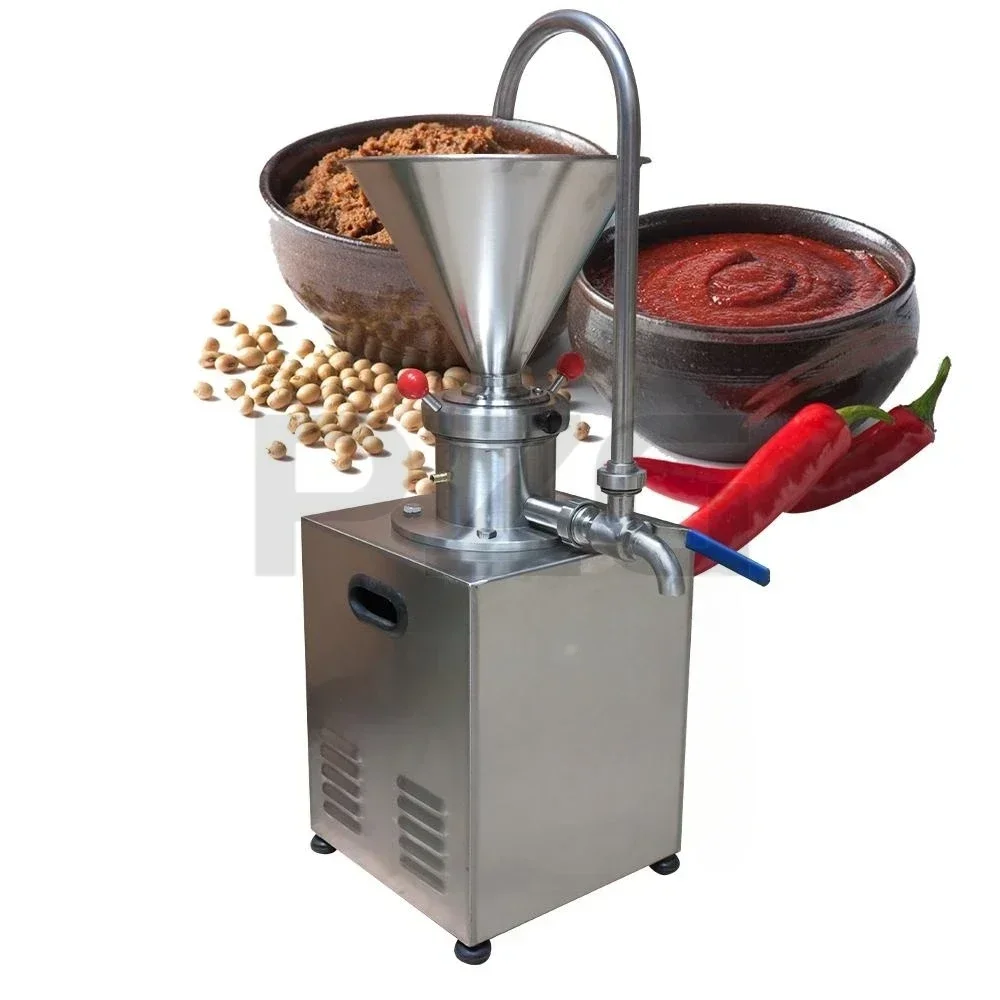 Industrial Colloid Mill Machine Red Chilli Sauce Peanut Sesame Butter Chocolate Beans Paste Grinding Maker for Jam Production