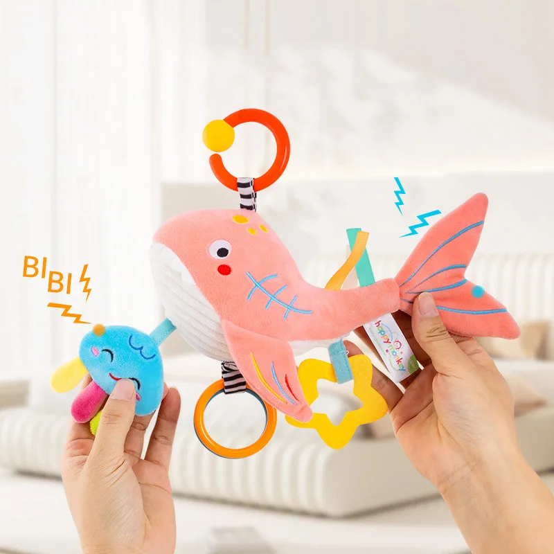 Baby Rattles Toys For Kids 0-12 Months Newborn Plush Toys Stroller Infant Mobile Hanging Cartoon Crib Toddler Bed Bell