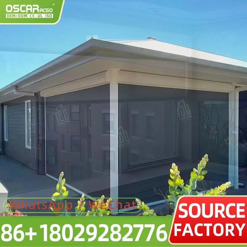 

Моторизованный уличный тент для окон, солнцезащитный козырек на молнии с рамой из алюминиевого сплава для патио, балкона, сада, рольставней