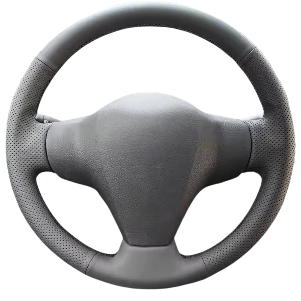Accesorios Interiores para Auto, Funda de Volante Cosida a Mano en Negro para Toyota RAV4, Yaris 2006-2012, Vios 2007-2011, 2008-2013