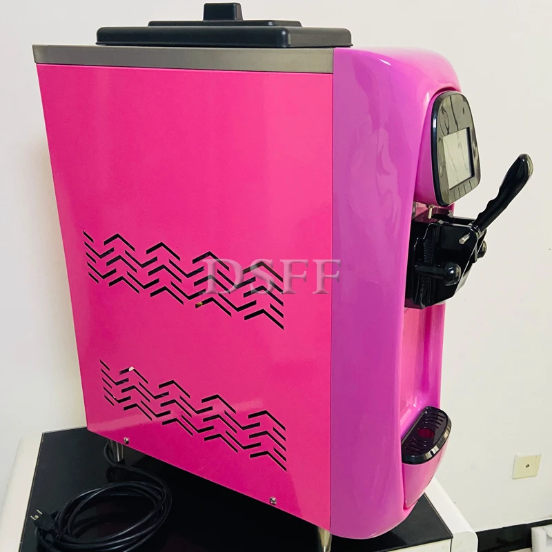 2025 جديد صانع الآيس كريم المنزلية الصغيرة متعددة الوظائف سطح المكتب الفراولة آلة مثلجات نكهة واحدة وجبة خفيفة للأطفال