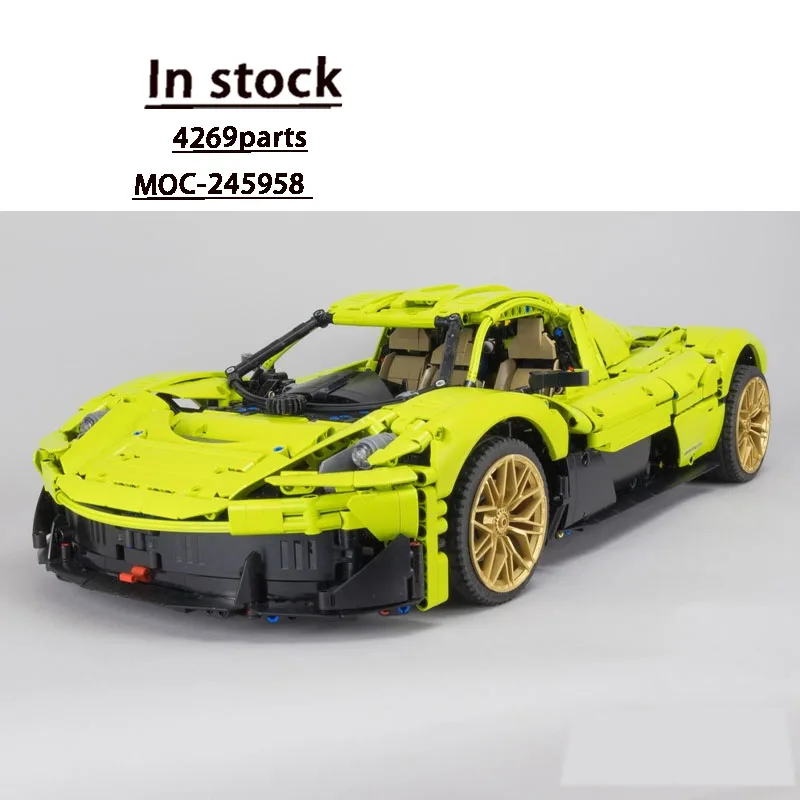 MOC-245958 Classic New 1:8 Iconic Sports Supercar Racing Building Block Model, 4269 Parts, Boys' Children's Birthday Toy Gift