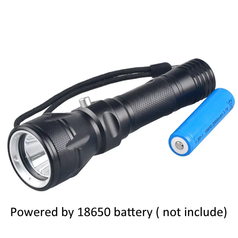 New Arrival ANYGO 10W Powerful Diving Flashlight Waterproof IP68 Scuba Dive Torch Professional Underwater Led Diving Lantern