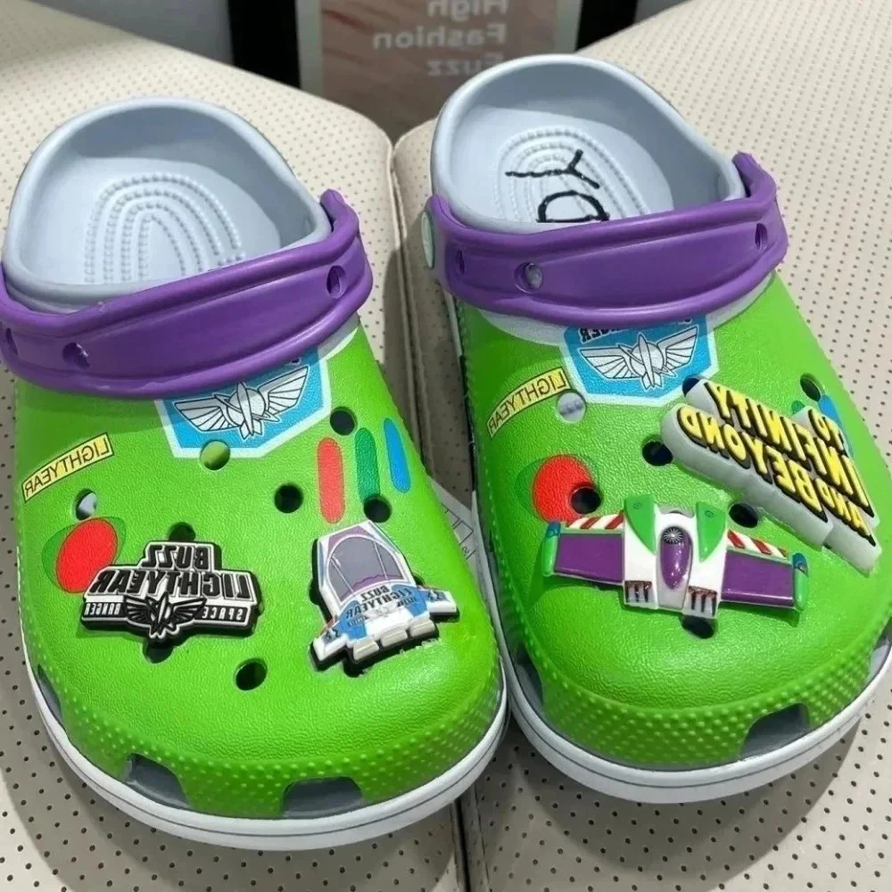 Anime Cartoon Child Clogs Slip On Sandals Adjustable Heel Strap Non Slip Beach Garden Shoes Boys Girls Lightweight Out Summer