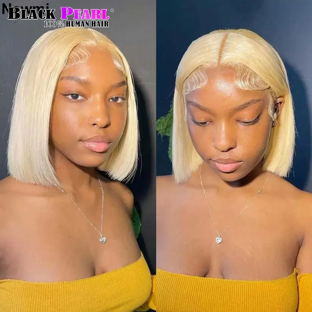 

613 Bob Honey Blonde Lace Front Human Hair Wigs For Women Blonde Bob Wig Short Straight Hair Brazilian Wigs Sale