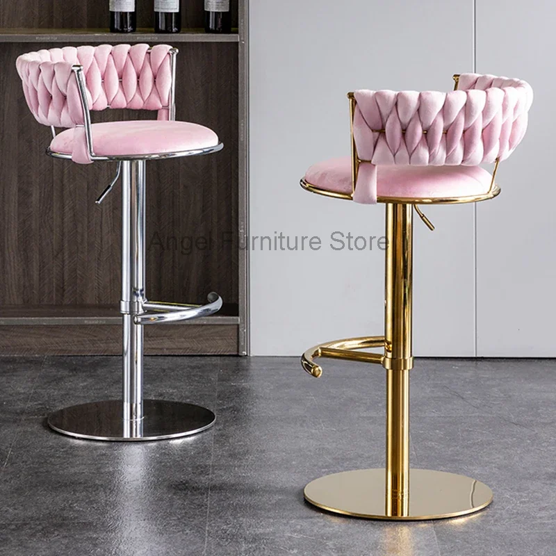 

Kitchen High Bar Chair Modern European Home Reception Bar Chair Luxury Minimalist Cadeiras De Jantar Furniture Decoration