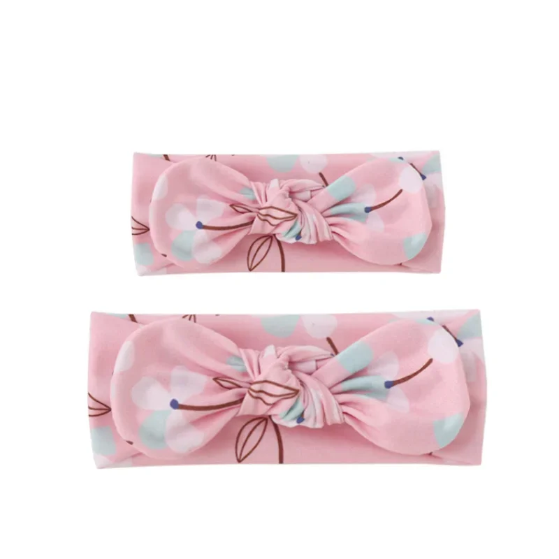 Mother & Baby Turbante Hair Band Acessórios Baby Girls Twist Knot Headbands Família Leopard Pai-Filho Headwear