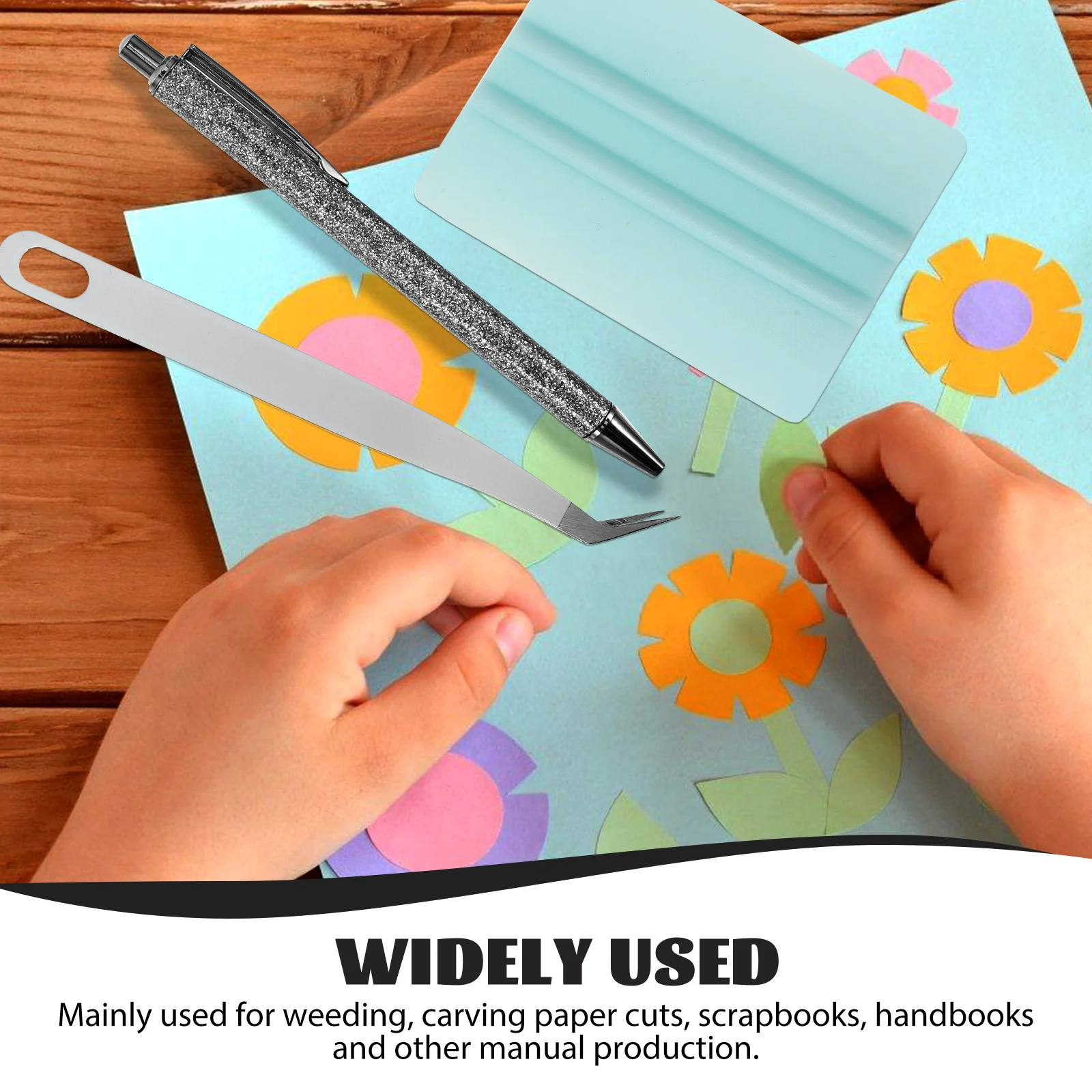 1 set 1 set di strumenti per diserbo set kit per intaglio del vinile in acciaio inossidabile per fai da te scrapbooking pinzette in metallo rodo forniture artigianali